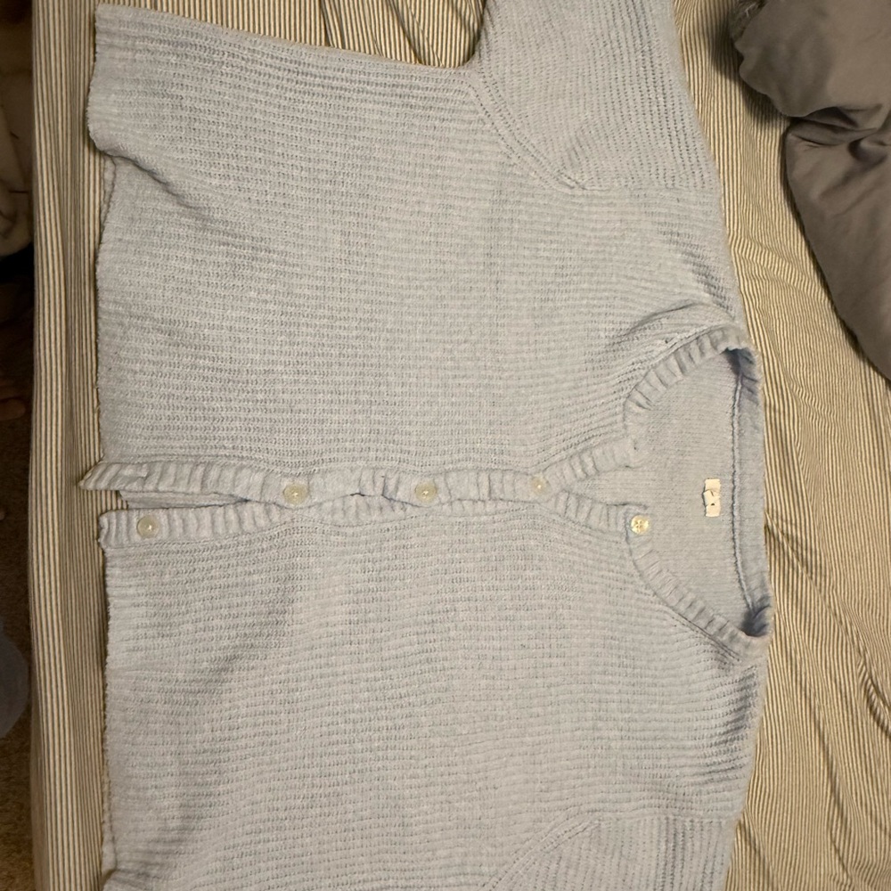 Aerie Soft Blue Cardigan Sweater